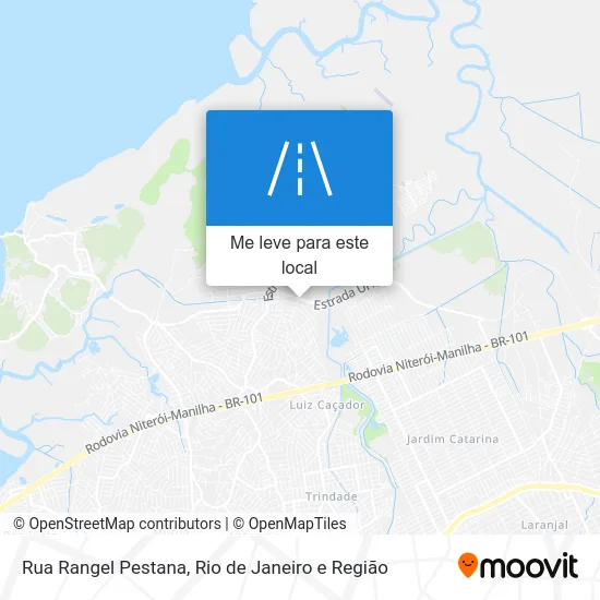 Rua Rangel Pestana mapa