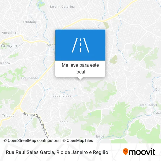 Rua Raul Sales Garcia mapa