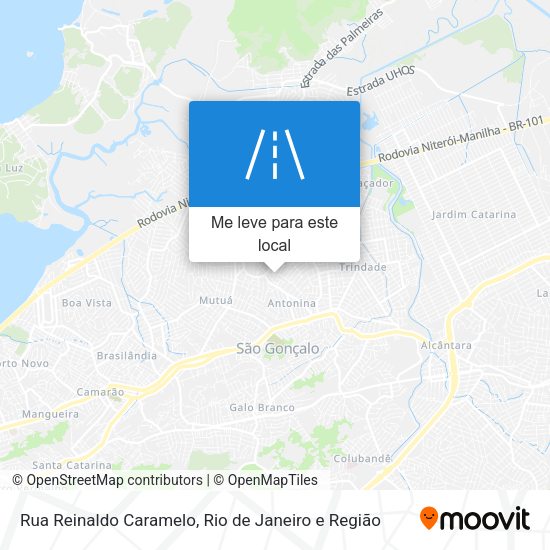 Rua Reinaldo Caramelo mapa