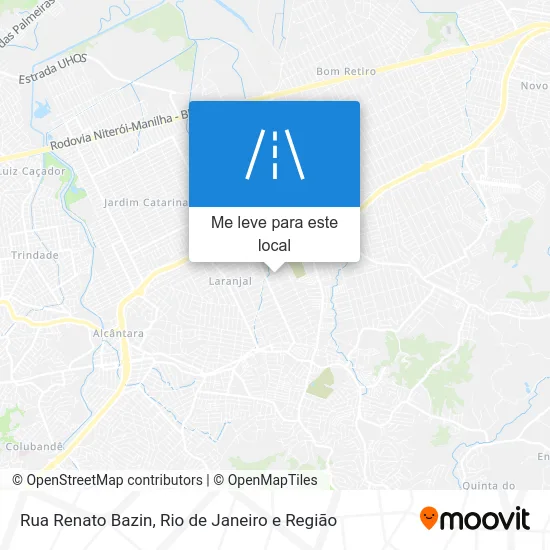 Rua Renato Bazin mapa