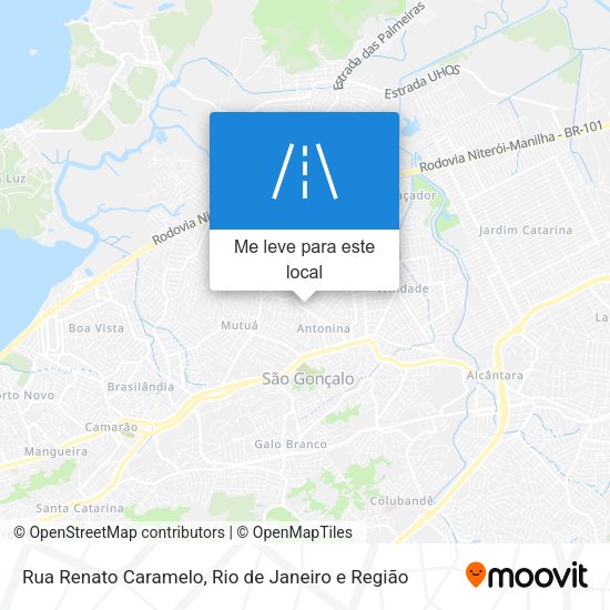 Rua Renato Caramelo mapa