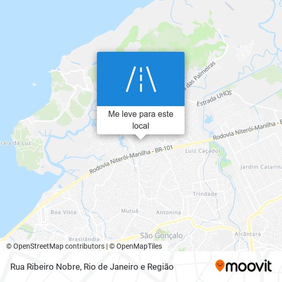 Rua Ribeiro Nobre mapa