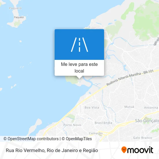 Rua Rio Vermelho mapa