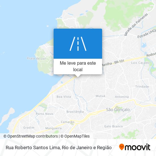 Rua Roberto Santos Lima mapa