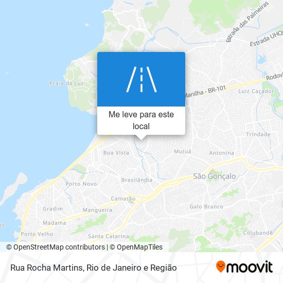 Rua Rocha Martins mapa