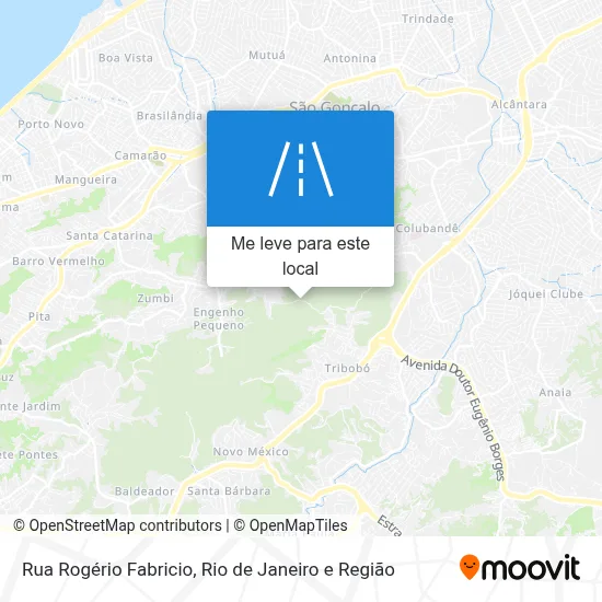 Rua Rogério Fabricio mapa