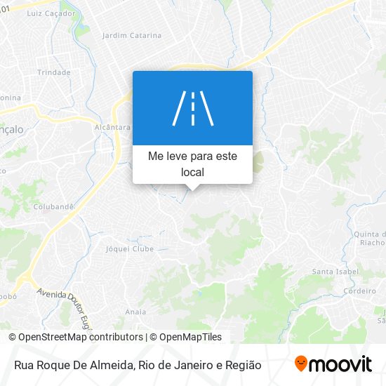 Rua Roque De Almeida mapa