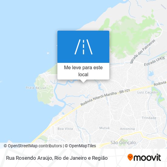 Rua Rosendo Araújo mapa