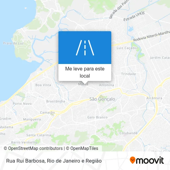 Rua Rui Barbosa mapa