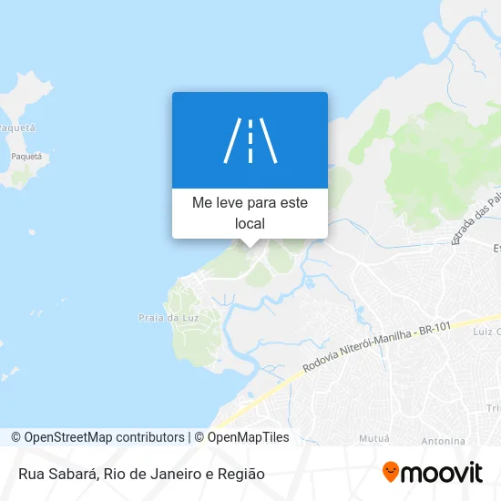 Rua Sabará mapa