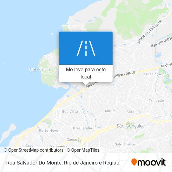 Rua Salvador Do Monte mapa