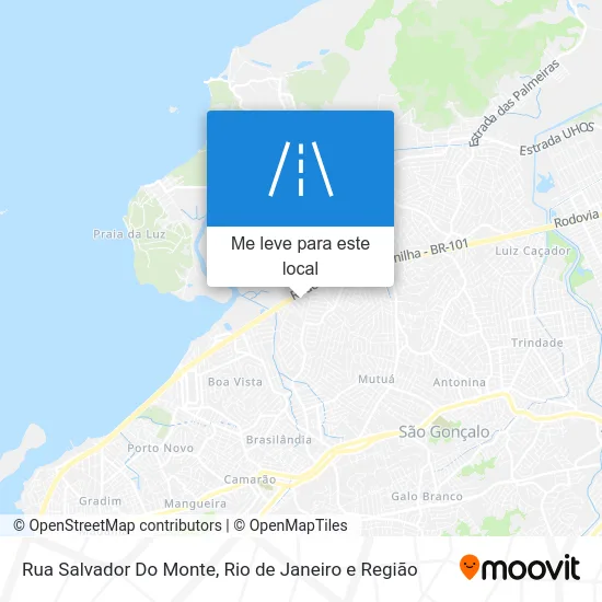Rua Salvador Do Monte mapa