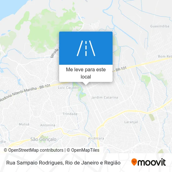 Rua Sampaio Rodrigues mapa