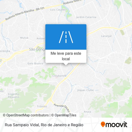 Rua Sampaio Vidal mapa