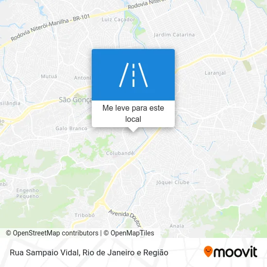 Rua Sampaio Vidal mapa