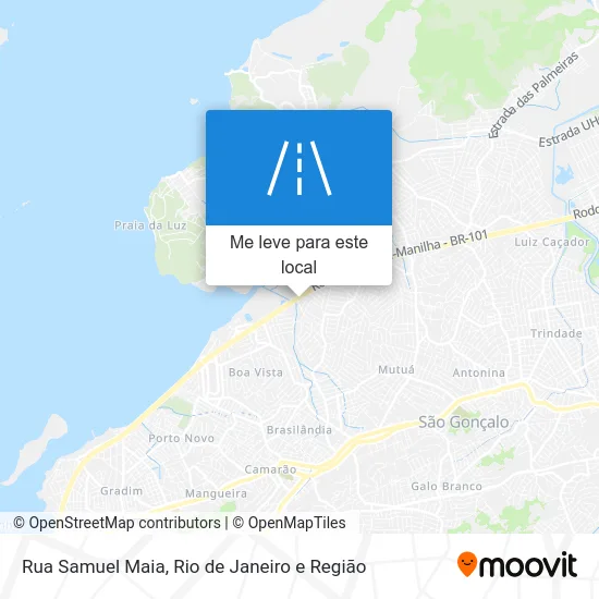 Rua Samuel Maia mapa