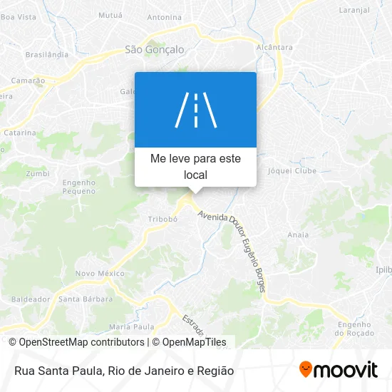 Rua Santa Paula mapa