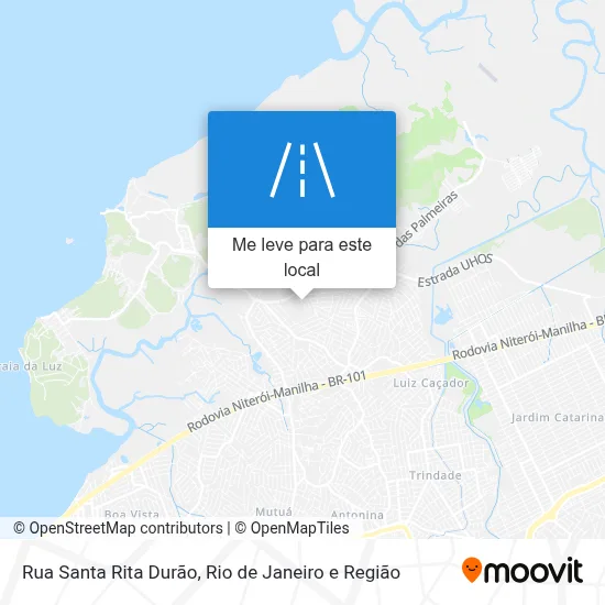 Rua Santa Rita Durão mapa