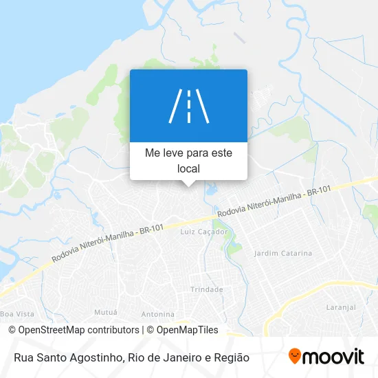 Rua Santo Agostinho mapa