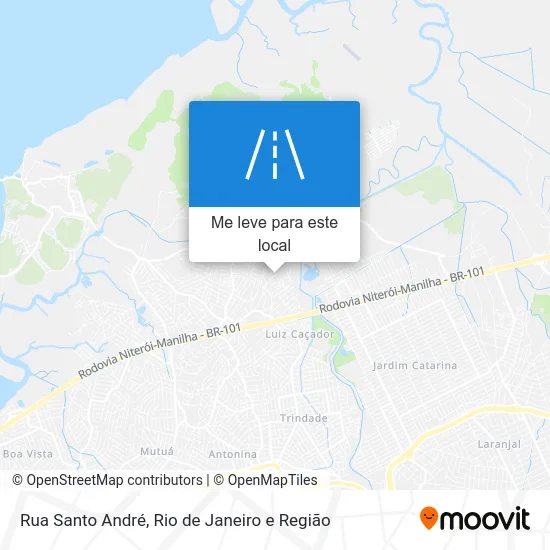 Rua Santo André mapa
