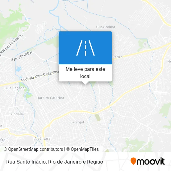 Rua Santo Inácio mapa