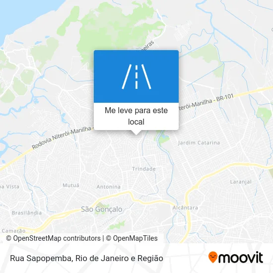 Rua Sapopemba mapa