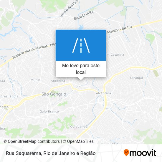 Rua Saquarema mapa