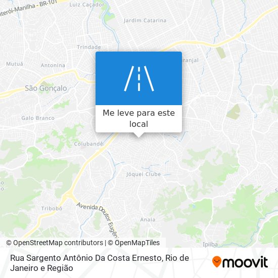 Rua Sargento Antônio Da Costa Ernesto mapa