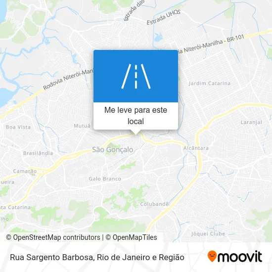 Rua Sargento Barbosa mapa
