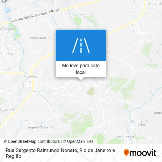 Rua Sargento Raimundo Nonato mapa