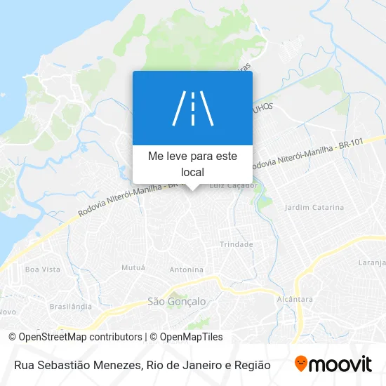 Rua Sebastião Menezes mapa