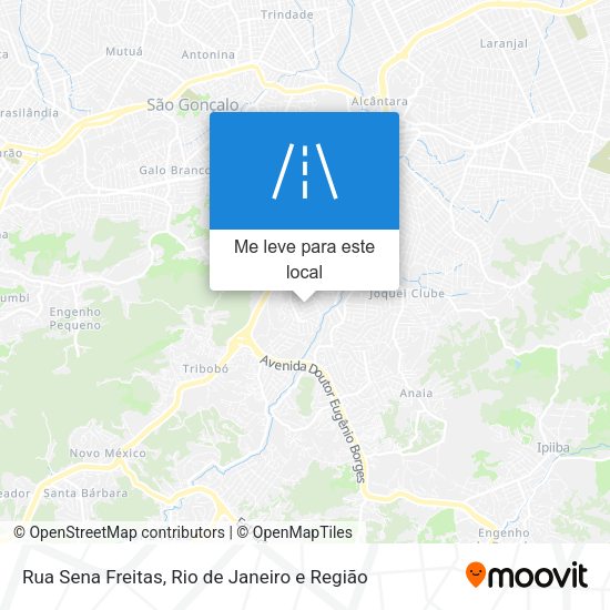 Rua Sena Freitas mapa