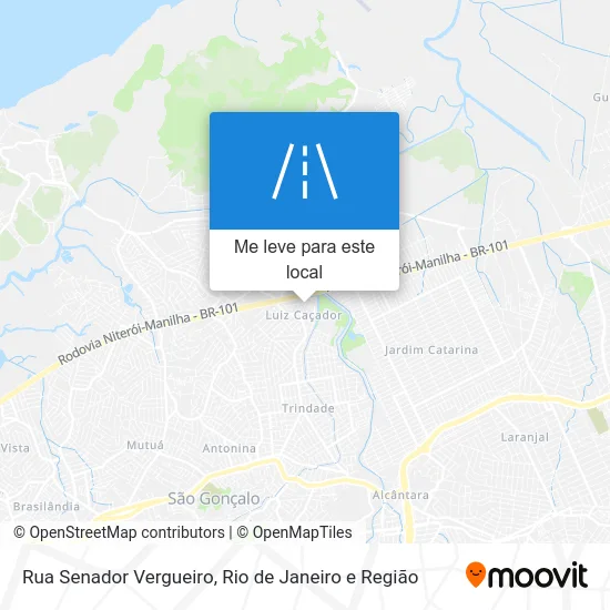 Rua Senador Vergueiro mapa