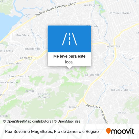 Rua Severino Magalhães mapa