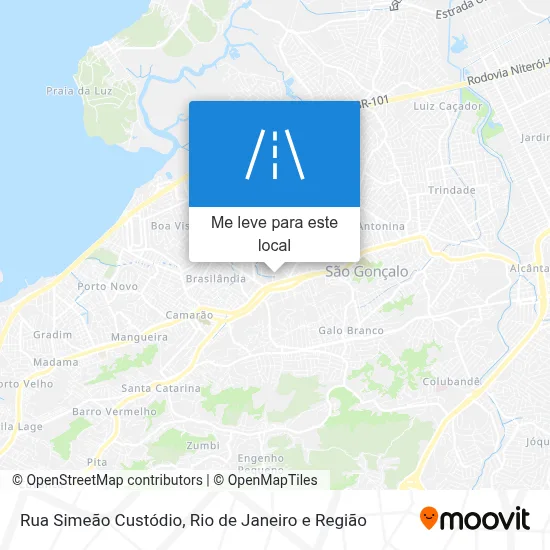 Rua Simeão Custódio mapa