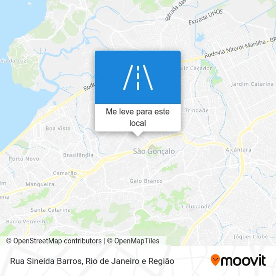 Rua Sineida Barros mapa