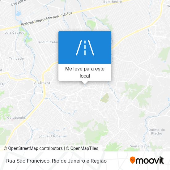 Rua São Francisco mapa
