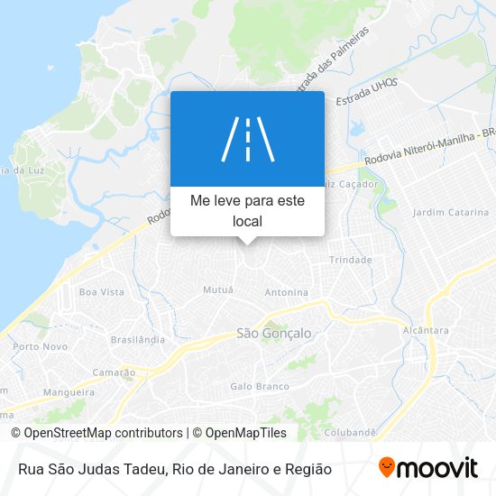 Rua São Judas Tadeu mapa
