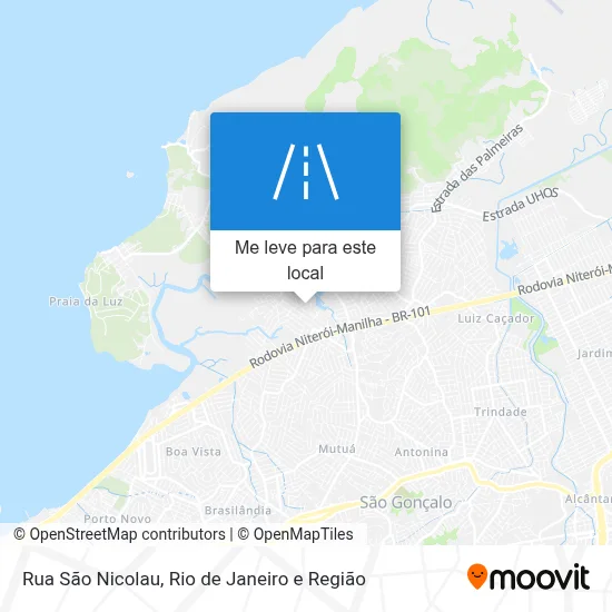 Rua São Nicolau mapa