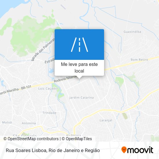 Rua Soares Lisboa mapa