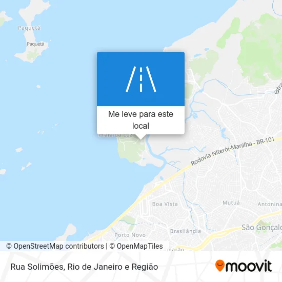 Rua Solimões mapa