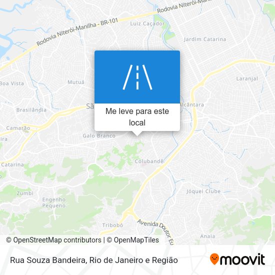 Rua Souza Bandeira mapa