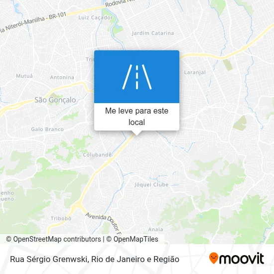 Rua Sérgio Grenwski mapa