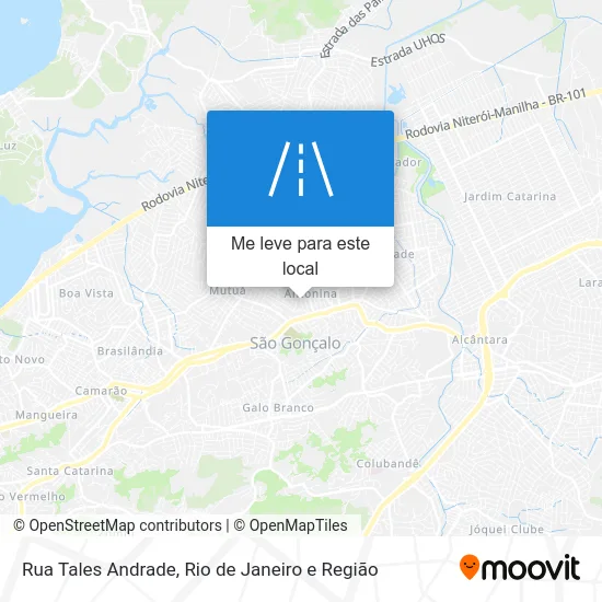 Rua Tales Andrade mapa
