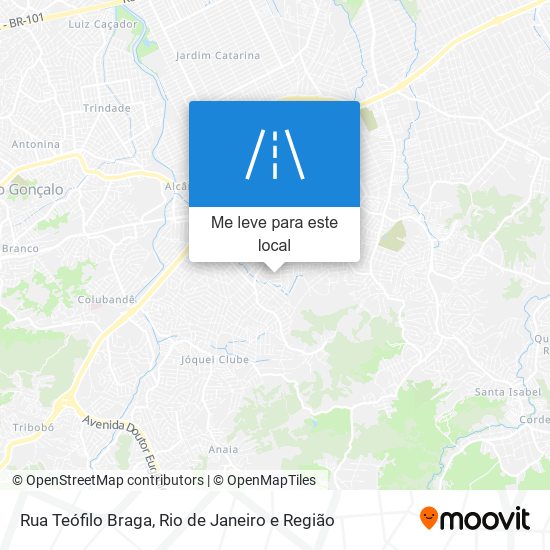 Rua Teófilo Braga mapa