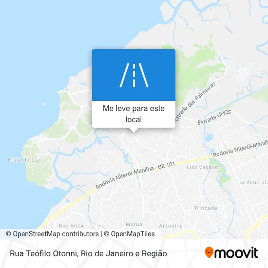 Rua Teófilo Otonni mapa