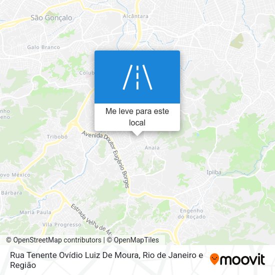 Rua Tenente Ovídio Luiz De Moura mapa