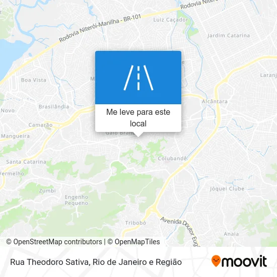 Rua Theodoro Sativa mapa