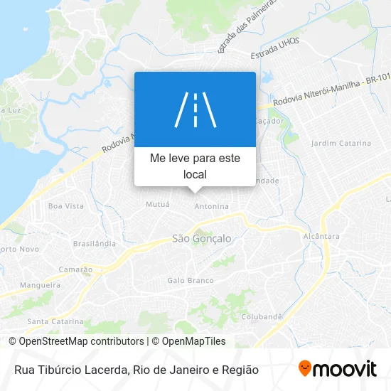Rua Tibúrcio Lacerda mapa