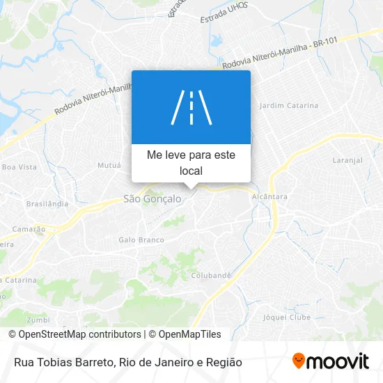 Rua Tobias Barreto mapa